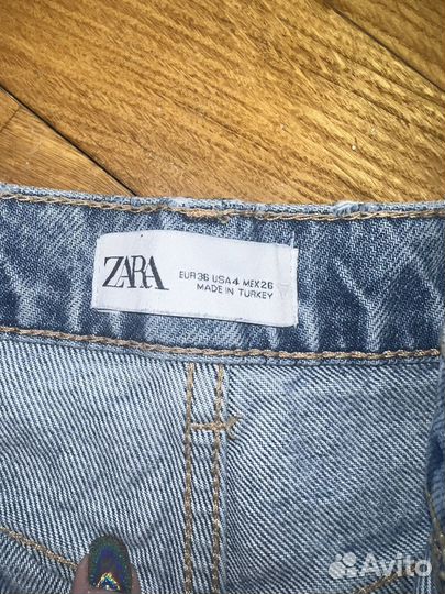 Джинсы zara 36 широкие