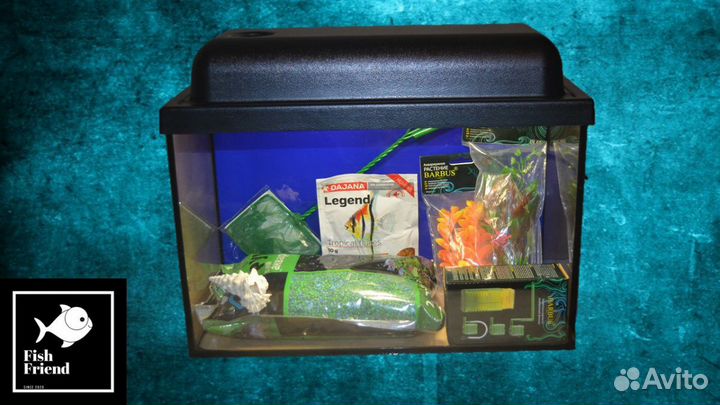 Аквариум 10 литров новый комплект
