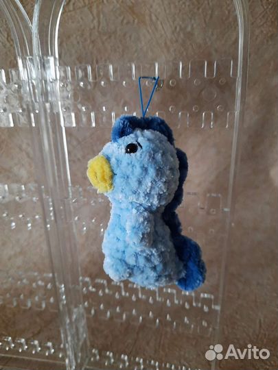 Брелоки вязаные: овечка, сова, кот, заяц