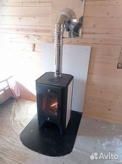 Печь камин на дровах
