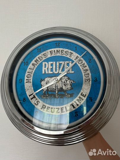 Настенные часы reuzel blue clock