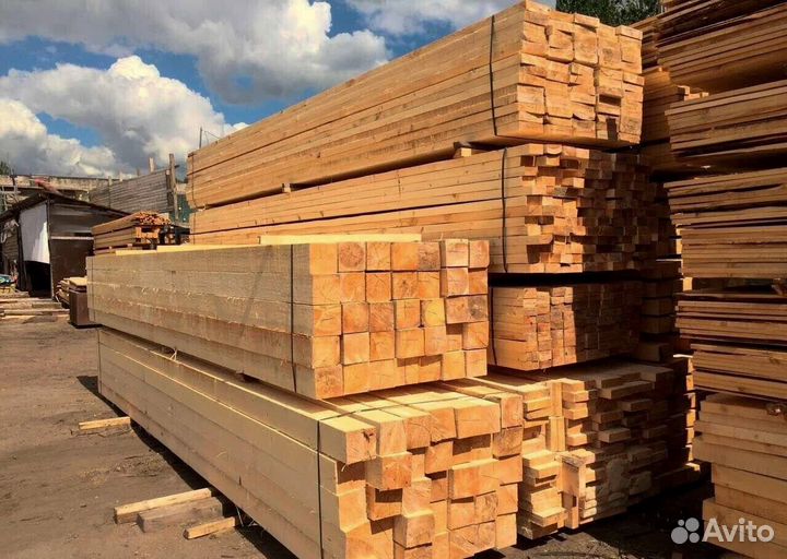 Доска обрезная 50х100х6000. Пиломатериалы