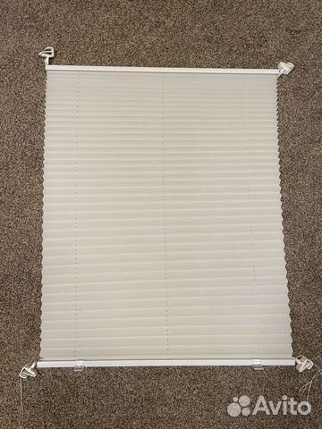 Солнцезащитная штора плиссе 75*100 белая