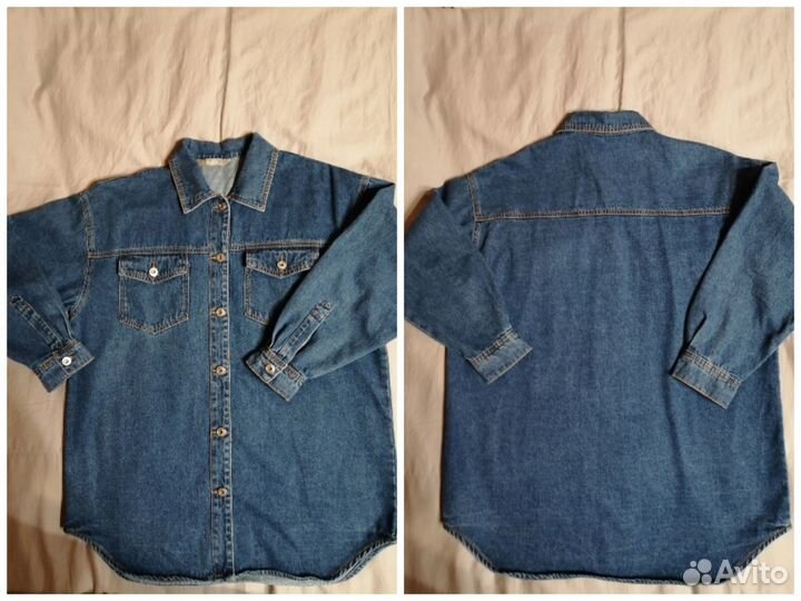Джинсовая куртка-рубашка жен.новая 44-46 Vilatte