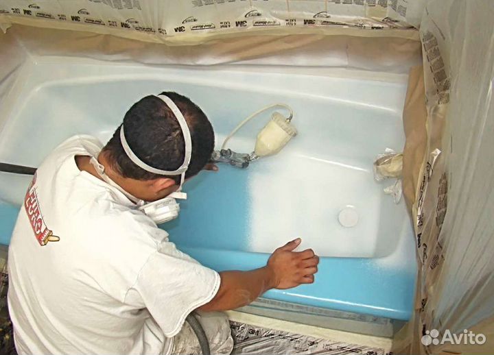 Реставрация ванн. Частный мастер. гарантия договор