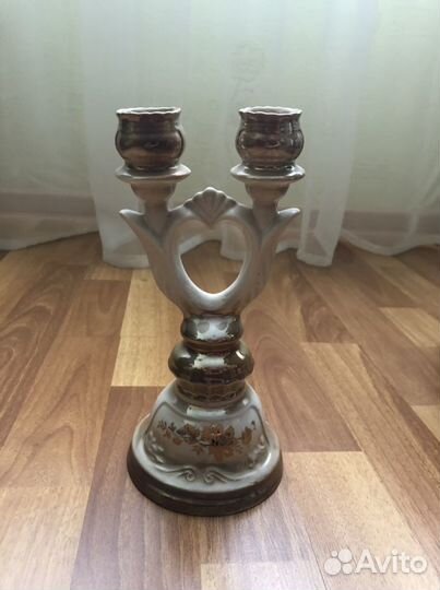 Фарфоровый подсвечник