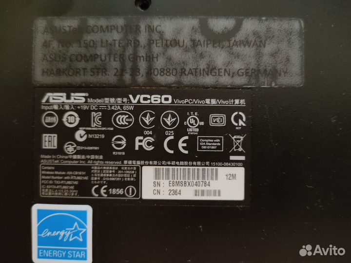 Asus VivoPc VC60