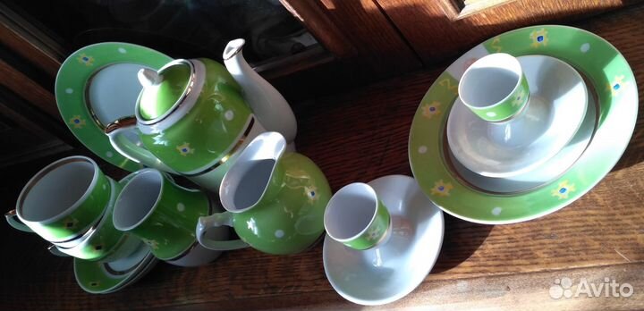 Набор для завтрака для двоих винтаж 60-е годы