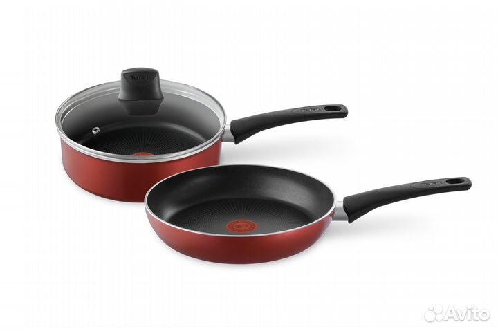 Набор посуды Tefal DailyExpert с крышкой, 24/26 см