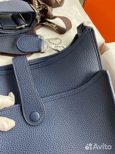 Сумка Hermes Evelyne PM 29 Blue Saphir Clemence