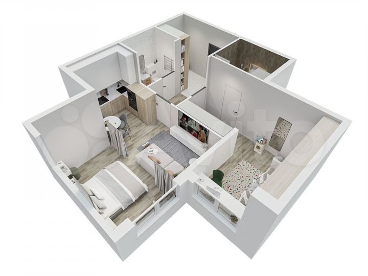 2-к. квартира, 55,8 м², 5/14 эт.