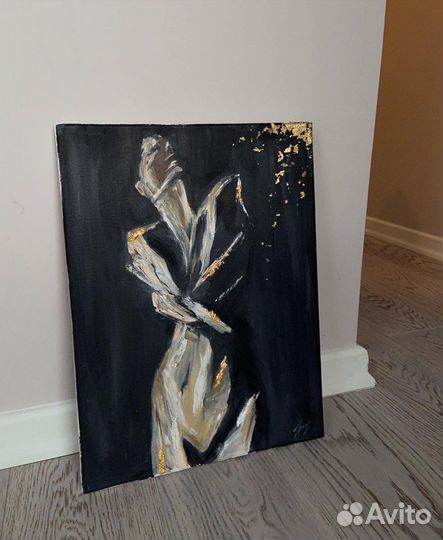 Картина маслом на холсте женщина