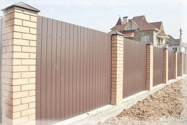 Забор из профнастила