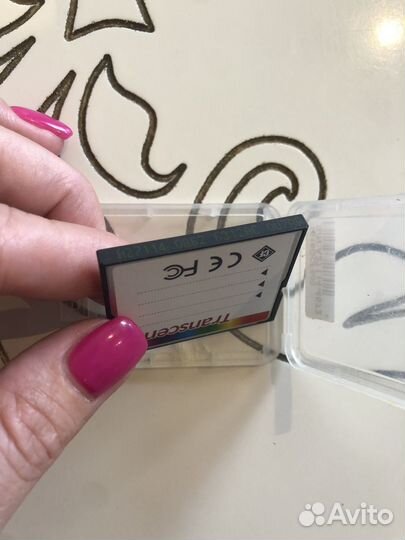 Карта памяти CF Transcend 16 гб, 600X, TS16GCF600