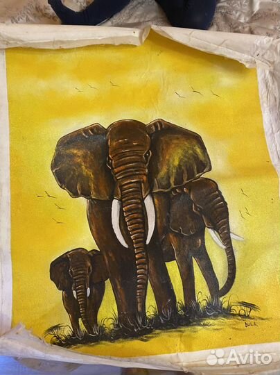 Картина холст песком океаническим из Танзании