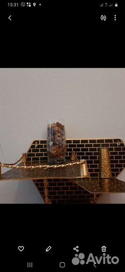 Полка настенная, металлическая 1980г СССР