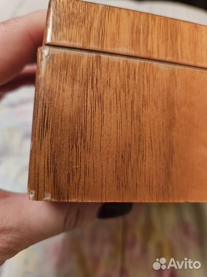 Шкатулка деревянная СССР с мишкой