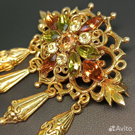 Винтажная Чешская Брошь Яблонекс Чехословакия-СССР