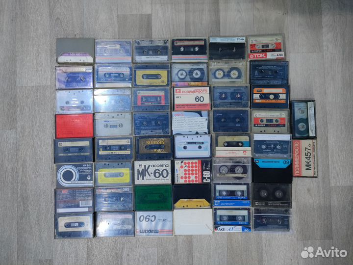Аудиокассеты лотами по 50 штук