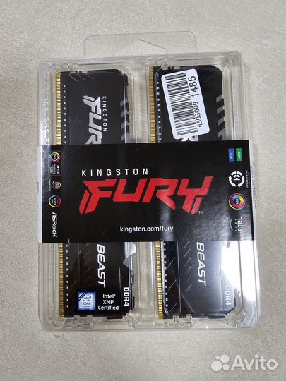 Оперативная память Kingston 3600 мгц 2x8 гб