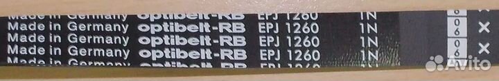 Ремень 1260 J6 черн. 'optibelt', зам. 338911