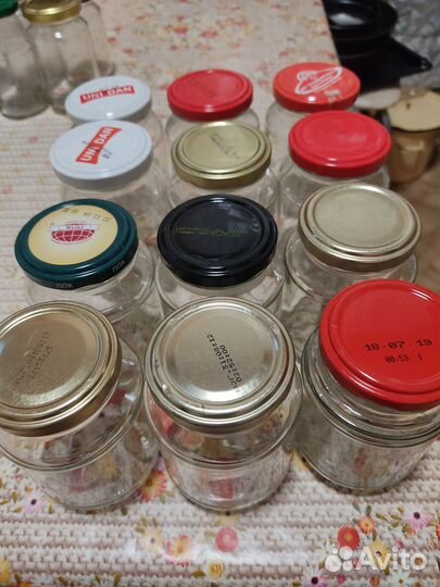 Банка с крышкой без этикеток 450, 250, 200 мл