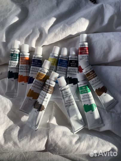 Акриловые краски художественные