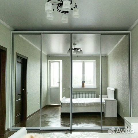 Раздвижные зеркальные двери шк-64