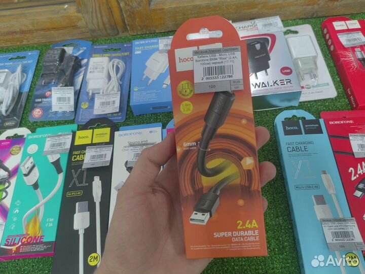 USB-кабели, сетевые зарядные устройства новые