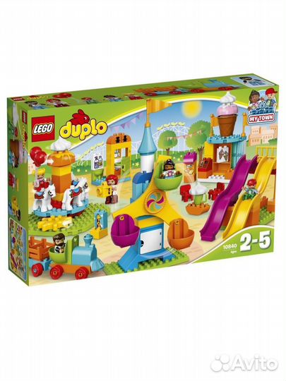 Lego duplo большой парк аттракционов