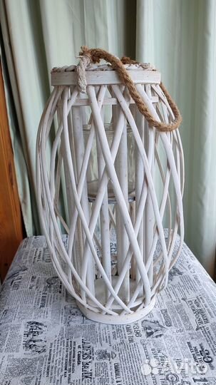 Подсвечник плетеный