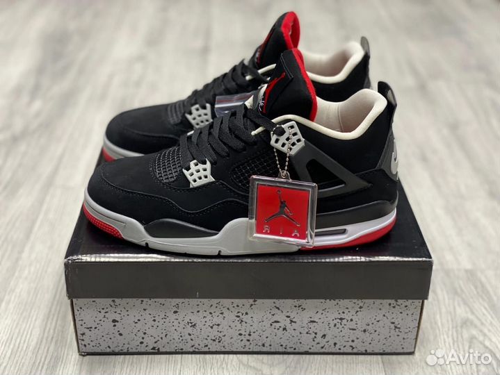 Кроссовки Nike air Jordan 4 Black cat