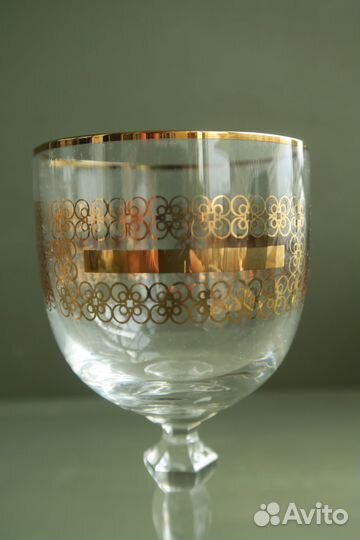 Бокалы для вина Богемия стекло СССР