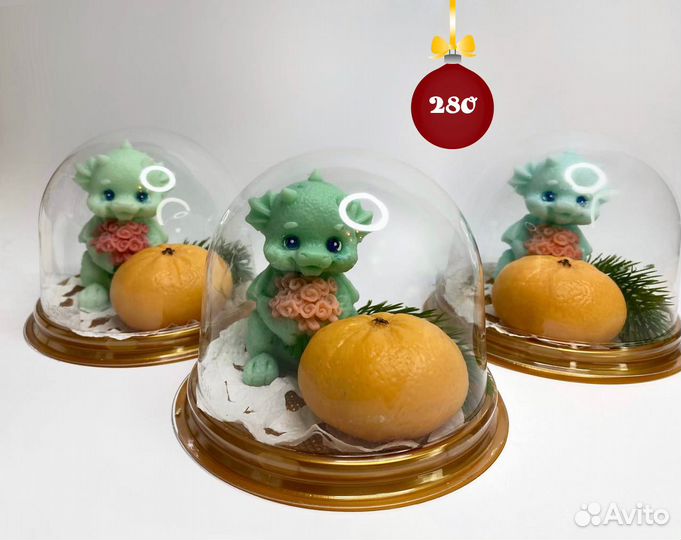 Новогодний подарок из мыла ручной работы