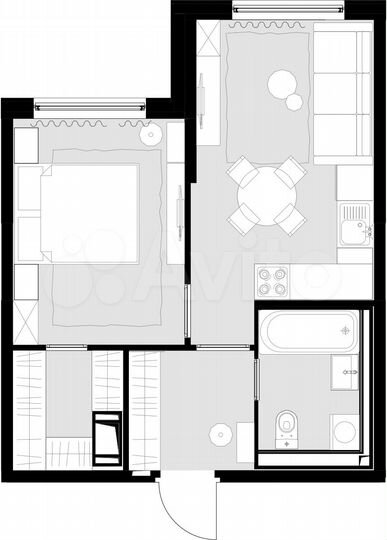 1-к. апартаменты, 33,9 м², 4/28 эт.