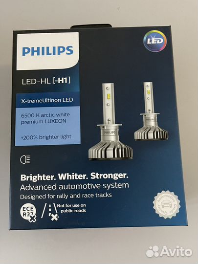 Лампы светодиодные для фар Philips LED H1