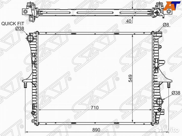 Радиатор audi, audi A6, audi Q7, audi Q7 05-15, po