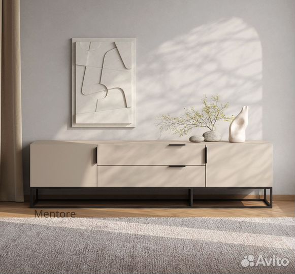 Тумба тв Loft Luce на опорах (1800х500х480 мм)