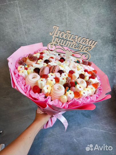 Букет из мармелада, букет из зефира, детский