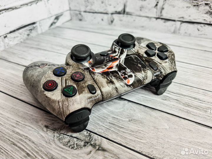 Геймпад PS4 / Новый с принтами + Б0hyс от MBT