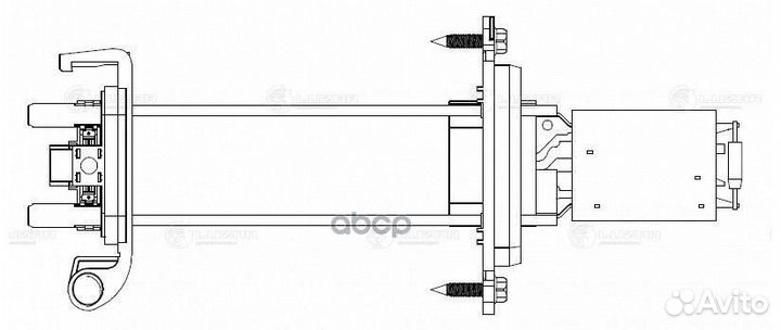 Резистор э/вент. отоп. renault megane II 02- LF