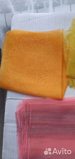 Платок капроновый Жёлтый,Розовый,Белый. СССР