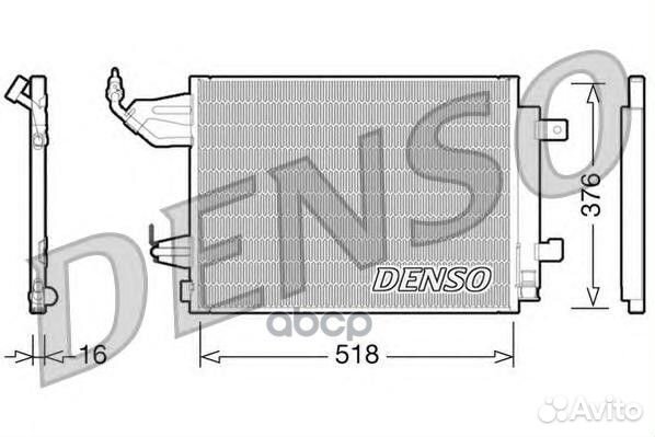 Конденсор кондиционера DCN16001 Denso