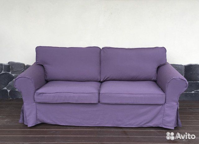Чехол для 2-местного дивана-кровати Экторп (икеа)