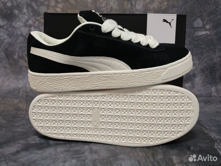 Кроссовки puma suede xl черные