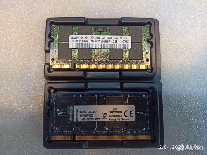 Оперативная память DDR2 1GB / DDR2 2GB 800MHz