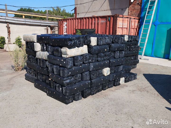 Грибные блоки, отработанные