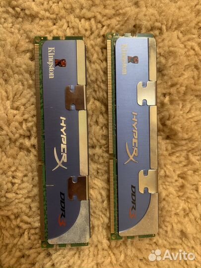 Kingston hyperx ddr3 4gb (2шт)