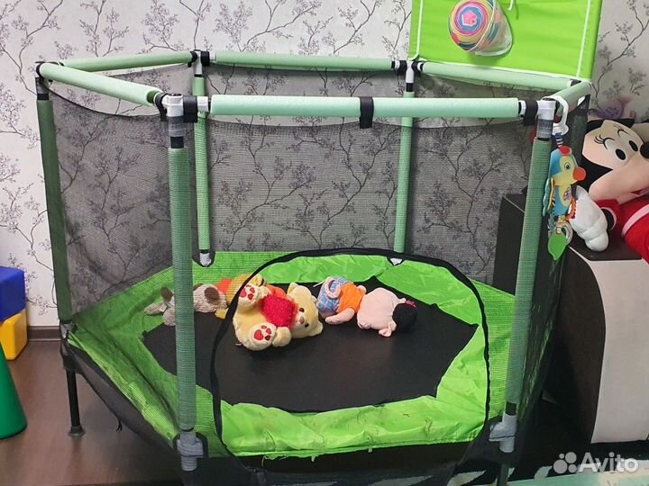 Детский батут с сеткой бу