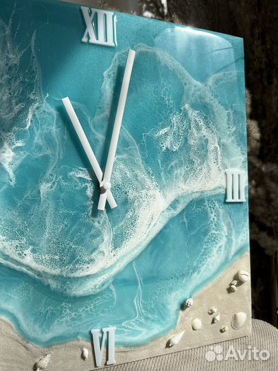 Часы настенные / ручная работа 30х30 см